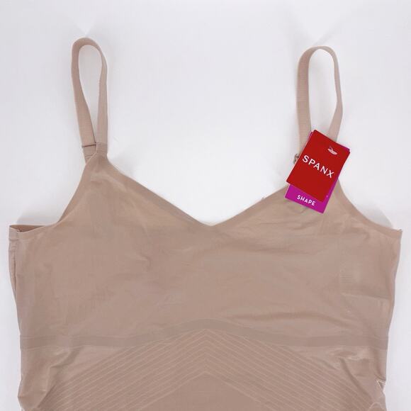 NEW SPANX SPANXshape™ Invisible Cami Size Large Champagne Beige Smoothing NWT - Picture 4 of 11